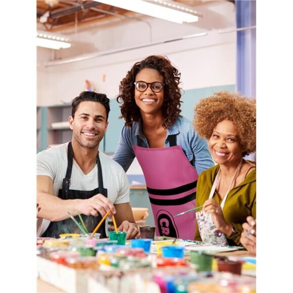 Crayon Apron and Funny Gnome Cone Hats for Costume Set for Adults Fancy Dress - Picture 5 of 7